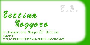 bettina mogyoro business card